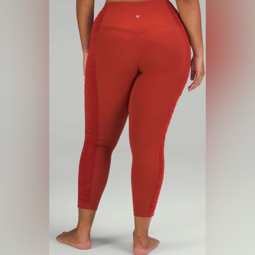 Lululemon Align High-Rise Pant 25" *Ruched Cayenne EUC  size 6 - Picture 4 of 4